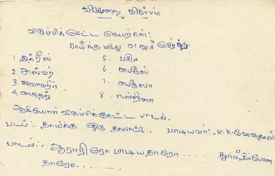 Sri Lanka — Tarjeta postal con sello de 75 centavos y texto en tamil — Reverso