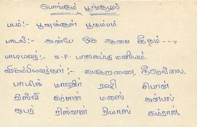 Tarjeta postal Sri Lanka — texto en tamil — editor Sri Lanka Post — Reverso