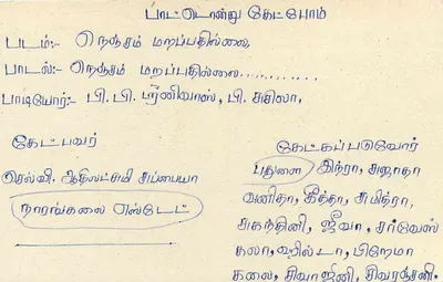 Sri Lanka — cartão postal com selo de 75 centavos e texto em tamil — editor não visível — Verso