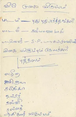 Sri Lanka — tarjeta postal con sello y texto en tamil — editor desconocido — Reverso