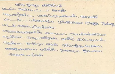 Colombo — Tarjeta postal de Sri Lanka — editor desconocido, número de serie no visible — Reverso