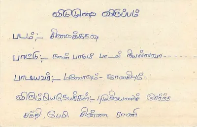 Sri Lanka — carte postale avec timbre et écriture manuscrite — éditeur inconnu — Verso