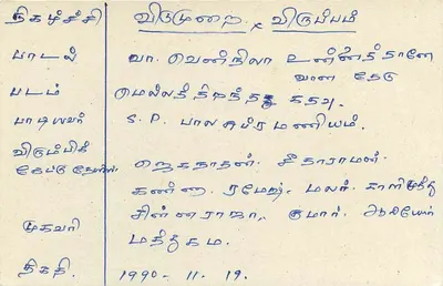 Colombo — Sri Lanka — Carta postal — Verso