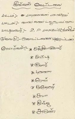 Sri Lanka — bilhete postal com selo de 75 centavos e texto em tâmil — Verso