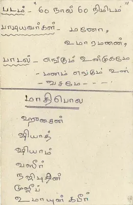 Sri Lanka — cartão postal com texto em tâmil — editor Sri Lanka Post — Verso