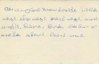 Sri Lanka — cartolina postale con timbro da 75 centesimi e cachetto postale — editore sconosciuto — Verso