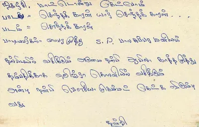 Sri Lanka — tarjeta postal con sello de 75 centavos — editor desconocido — Reverso