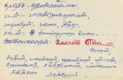 Colombo — Sri Lanka — Carta postal — Verso