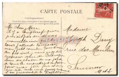 PARIS — Avenida dos Campos-Élisée — Editor E.L.P. n°648 — Verso