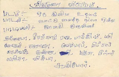 Sri Lanka — cartão postal com selo de 75 centavos — editor Sri Lanka Post — Verso