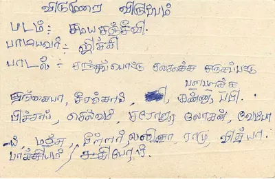 Tarjeta postal de Sri Lanka — texto en tamil — sello de 75 centavos — Reverso