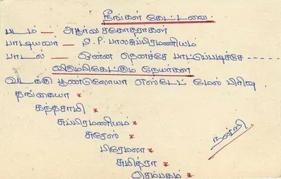 Sri Lanka — cartão postal com selo e texto em tamil — editor não visível — Verso