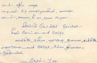 Sri Lanka — tarjeta postal con sello de 75 centavos — editor Sri Lanka Post — Reverso