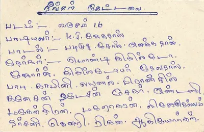 Sri Lanka — cartão postal com selo e texto em tâmil — editor Sri Lanka Post — Verso