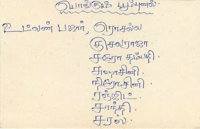 Sri Lanka — tarjeta postal con sello de 75 centavos — editor desconocido — Reverso