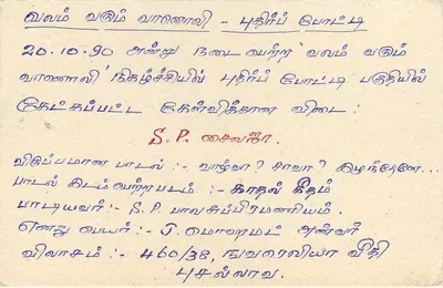 Sri Lanka — tarjeta postal con sello de 7 centavos — editor Sri Lanka — Reverso