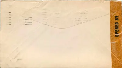 Seattle, Washington — Envelope militar U.S. Army Examiner — datado 10 de março de 1944 — Verso