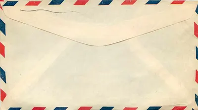 Envelope aéreo — Washington D.C. para Syracuse, New York — United States Postal Service — Verso