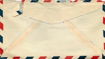 Karta pocztowa lotnicza — Stany Zjednoczone — 1945 — znaczek 6 centów z samolotem — Rewers