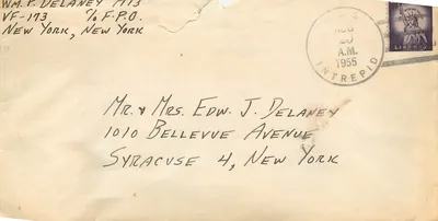 Nova Iorque — Envelope com destino a Syracuse — A.M. Intrepid