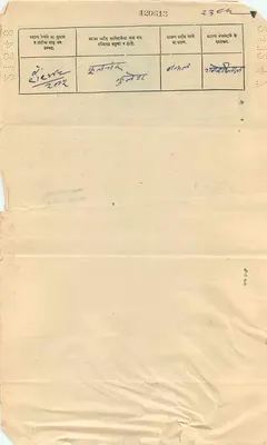 Gwalior State — Two Anna — Unknown Publisher, Serial Number Not Readable — Back