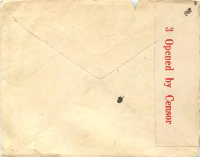 Carte postale australienne — selo de 1940 — destinada a Mrs. M. L. Bartich, Detroit, Michigan, U.S.A. — Verso