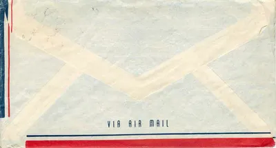 Carte postal aérea — Estados Unidos — 7 de junho de 1943 — Editor: United States of America — Verso