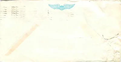 Correio aéreo dos EUA Força Aérea — Base Aérea Montgomery, Alabama — 1960 — Verso