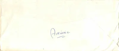 Universidade de Cornell — Sociedade dos Hoteleiros — Envelope aéreo — Verso