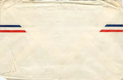 Militarna przesyłka lotnicza — San Francisco, Kalifornia — wydawca Air Mail, numer serii nie widoczny — Rewers