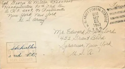 Carta postal militar — 75º Batalhão de Infantaria, 4ª Exército — Editor não visível