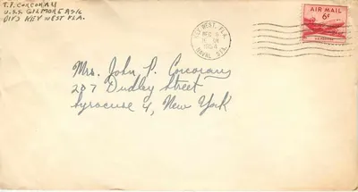 U.S.S. GILMORE ASLK — Key West, Fla. — Base Naval — 1954