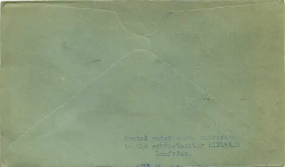 Bicentenário de John Paul Jones — Fundador da Marinha dos Estados Unidos — Posto de Correios de Kirkbean — Verso