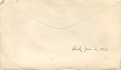 Tarjeta postal militar — A.E.F. — 329th Infantry, A.E.F. — editor no visible — Reverso