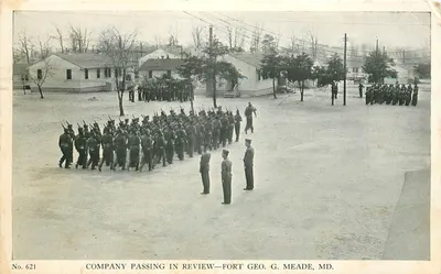 Company Passing in Review — Fort Geo. G. Meade, MD — No. 621