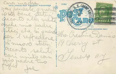 Revisão no Camp Smith — N.Y. State Camp, Peekskill, N.Y. — Publicado pela Kingston News Service, n° 1008 — Verso