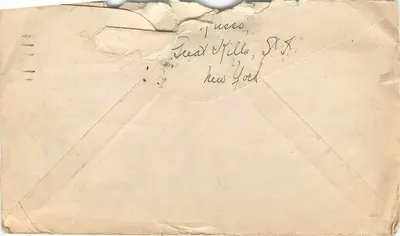 Tarjeta postal militar — Correo oficial del War Department — Nueva York, 22 de marzo de 1919 — Reverso