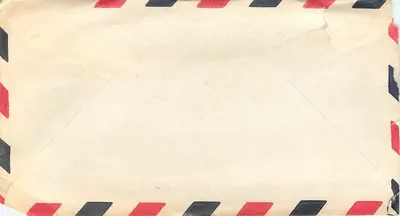 Envelope aéreo — Key West, Flórida — Base Naval — 1954 — Verso