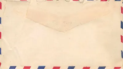 Envelope aérea — San Francisco, Califórnia — para New York — selo 6¢ U.S. Postage — Verso