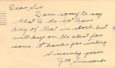 Farragut, Idaho — S. Navy, 28 lutego 1946 — Joe Simmons — Rewers