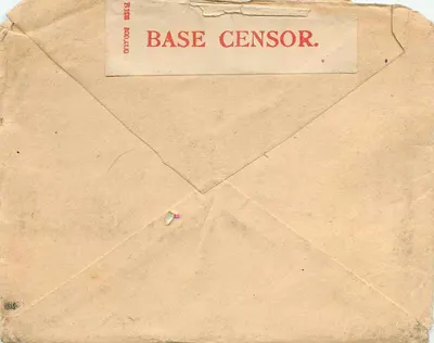 Miss Alice Rendale — Nova Iorque, U.S.A. — Base Censor — Verso