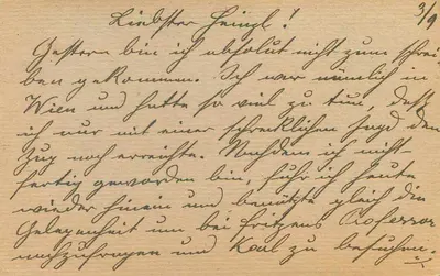 Modling — Carta postal de campo — Feldpostkarte n°387 — Verso
