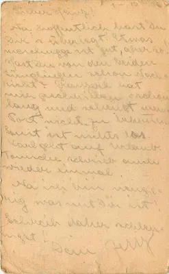 Carta postal de Feldpost — 5º Regimento de Infantaria — datada 2.X.16 — Verso