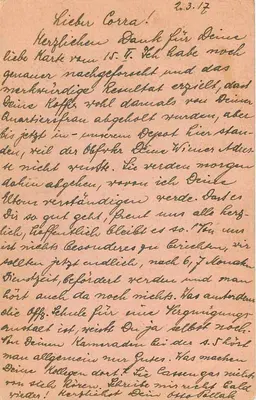 Correspondência militar — Feldpost 431 — Feldpostkorrespondenzkarte — Verso