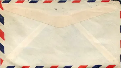 Pocztówka lotnicza — APO 757, Nowy Jork — United States Postal Service — Rewers