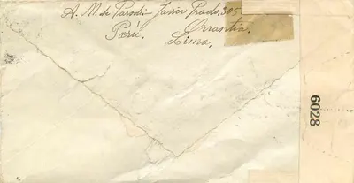 Lima — Lima — Correos del Peru, znak 15 centavos — Rewers