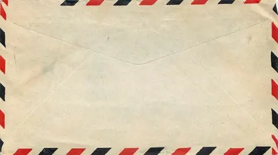Carta postal aérea — Miss Ann H. Mullikin — editor não visível — Verso