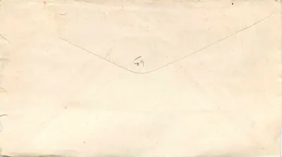 Carta postal marítima — U.S. Navy — datada 18 de março de 1940 — 6c selo aéreo — Verso