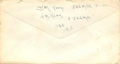Enveloppe aérienne — États-Unis — 10c U.S. AIR MAIL — Verso