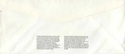 Postal Scales — Canadian Museum of Civilization — Publisher: Kelly Promotions, series number not visible — Back